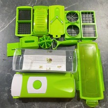 切菜器多功能切菜器绿色圆形切菜器家用厨具工厂切菜神器多用途