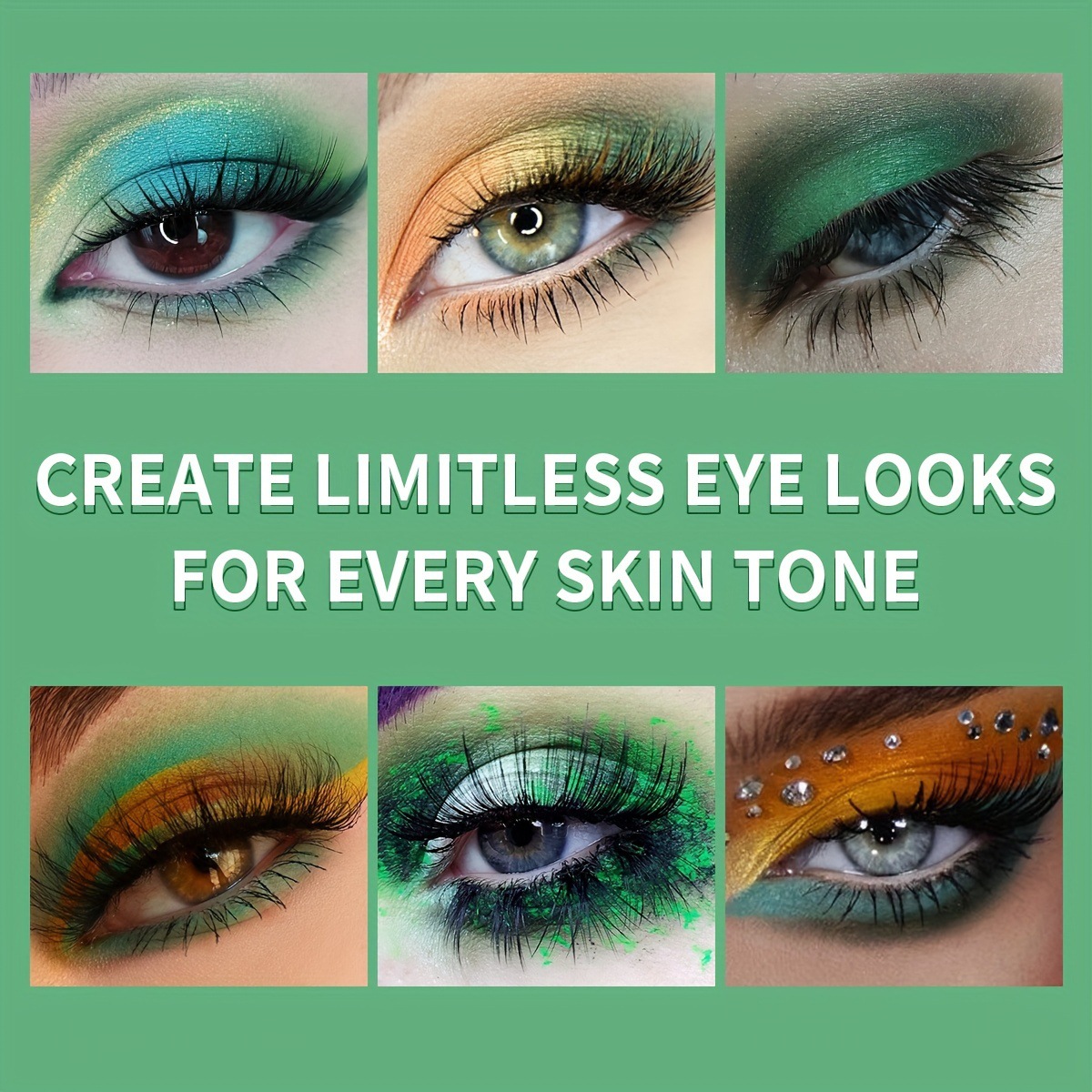 Sombra de ojos transfronteriza USHAS Maquillaje multicolor nacarado mate delicado multiusos que no es fácil de quitar el maquillaje FBF001