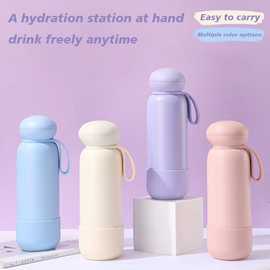 2025新款跨境大容量不锈钢运动水瓶便携手提瓶子水杯户外保温杯