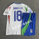 2024 national team Italy home and away jerseys football fans version football uniforms suit adult children Baggio Chiesa