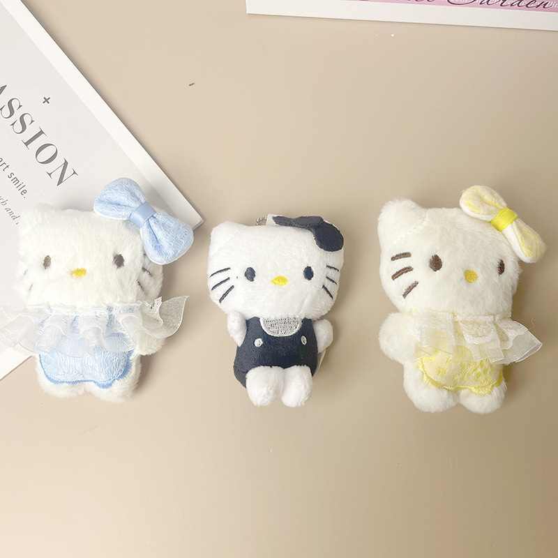 hellokitty小挂件毛绒挂件纱裙kt箱包挂件批发婚庆婚礼抛洒小公仔|undefined