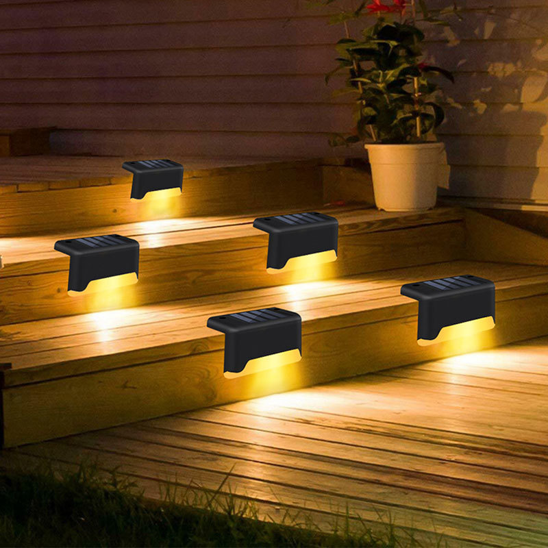 Nuevo solar escalera luz al aire libre LED impermeable paso luz patio decoración paisaje Luz Jardín Luz