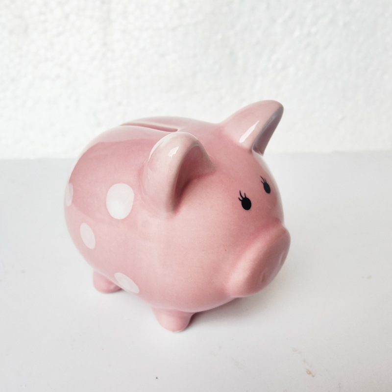 돼지 저금통 핑크 하나