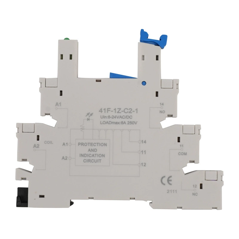 Реле Jujia 41F база 41F-1Z-C2-1 электромагнитный направляющий рельс AC и DC с базой