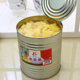 荣硕菠萝罐头水果罐头大听装商用3kg水果捞冷饮大桶装原料供应