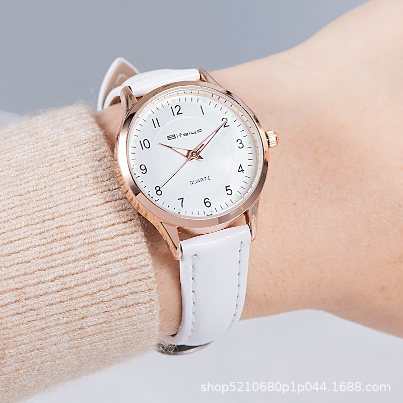 Women's Watch Students Junior High School Women's Light Luxury Niche Simple Elegant Mute Luminous Waterproof Quartz Watch Women's Watch