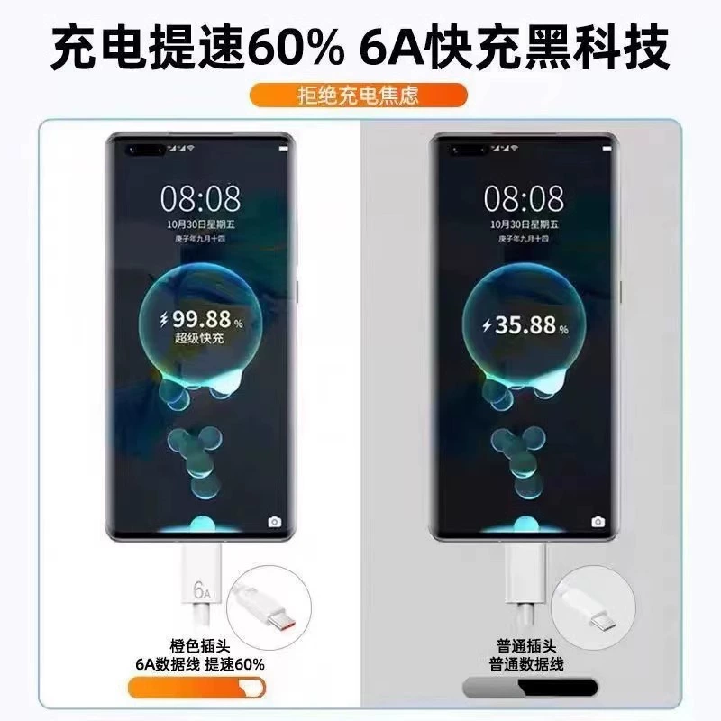 Совместимое зарядное устройство Huawei, зарядка для мобильного телефона, набор, 66W, оптовая продажи