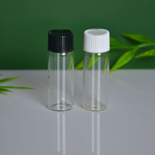 Transparent glass bottled 1ml 2ml 3ml 5ml small sample bottles, cosmetic trial bottles, screw mouth bottles