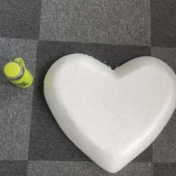 Baolilong espuma sólida tamaño del corazón melocotón medio amor decoración de la ventana boda apoyos pintados