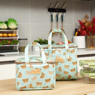 2023 Korean Style Ice Bag Portable Cartoon Heat Preservation Bag Portable Lunch Bag Waterproof picnic bag for outdoor office workers