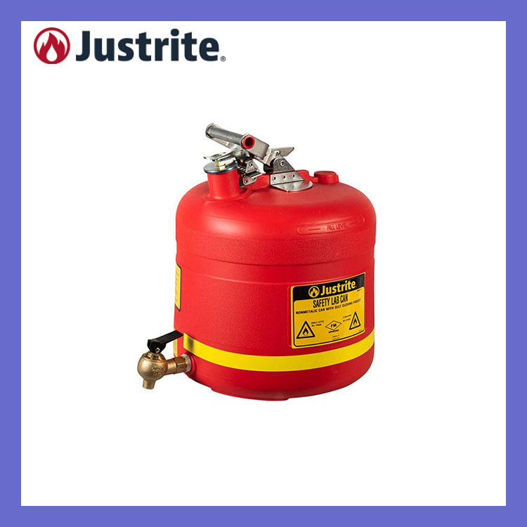 杰斯瑞特 Justrite 19L聚乙烯安全架式罐（带龙头）14545Z