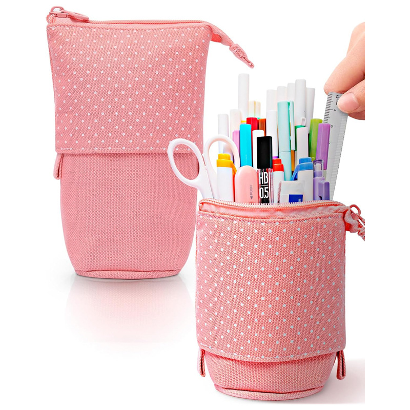 Cute telescopic handheld pencil case