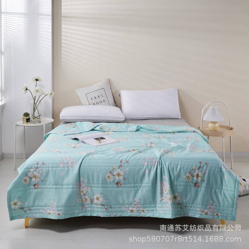 Washed cotton Cool in summer summer quilt Double dormitory summer Thin quilts Slug Foreign trade live broadcast gift quilt wholesale