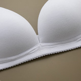 Хлопковый бюстгальтер-топ для школьников, бюстгальтер без косточек, нижнее белье, поддерживающий комплект, тонкий белый бюстгалтер