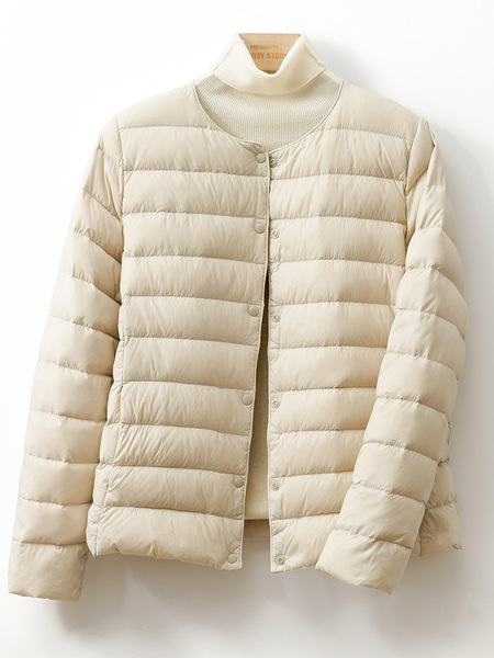 Velvet demi-season keep warm down jacket