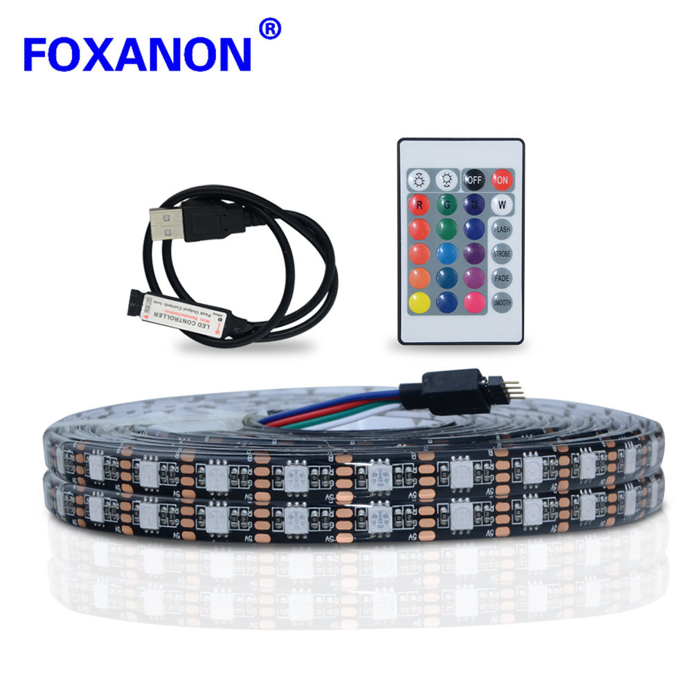 매직 5V 빛 LED 세트 5050RGB 블루투스 원격 제어 휴일 장식 조명 TV 배경 분위기 빛
