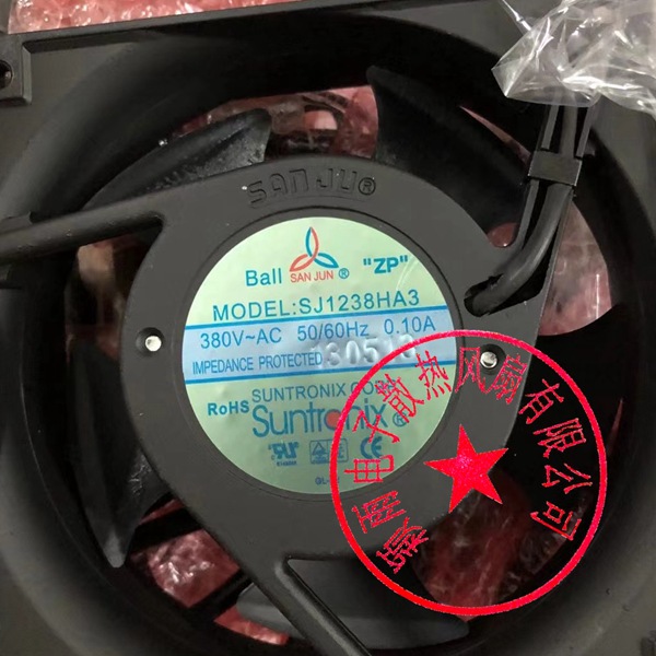 全新 SJ1238HA3 原装三巨AC380V 12CM变频器UPS机箱散热风机扇HA2