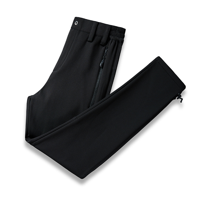 衝鋒褲男款冬季新款加絨加厚防寒戶外登山褲耐磨滑雪抓絨軟殼褲女