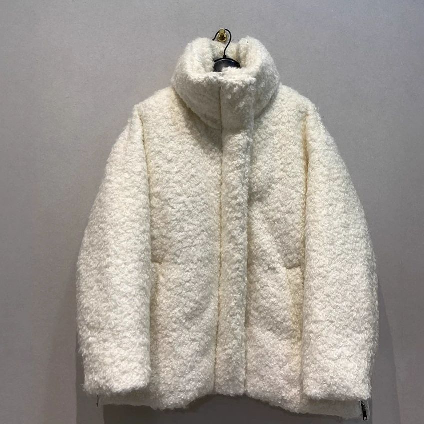 Осенне-зимняя куртка с сухим журавлем, новинка в японском стиле, ветровая петля, шерстяная Интимная стеганая куртка с хлопковой подкладкой, профиль для похудения, теплая утолщенная мягкая восковая куртка