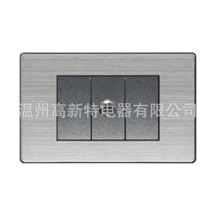 美式不锈钢开关-VS系列 南美电视（卫星）插座