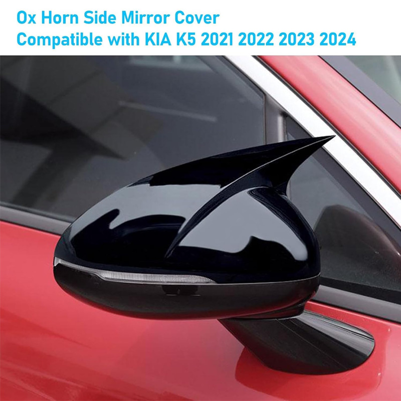 Suitable for 21-25 Models of Kia K5 Kaiku Horn-Shaped Rearview Mirror Modification Cover Decorative Mirror K5 Exclusive