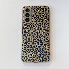 豹纹小众适用三星s25u  二合一手机壳A56防摔电镀保护套S24