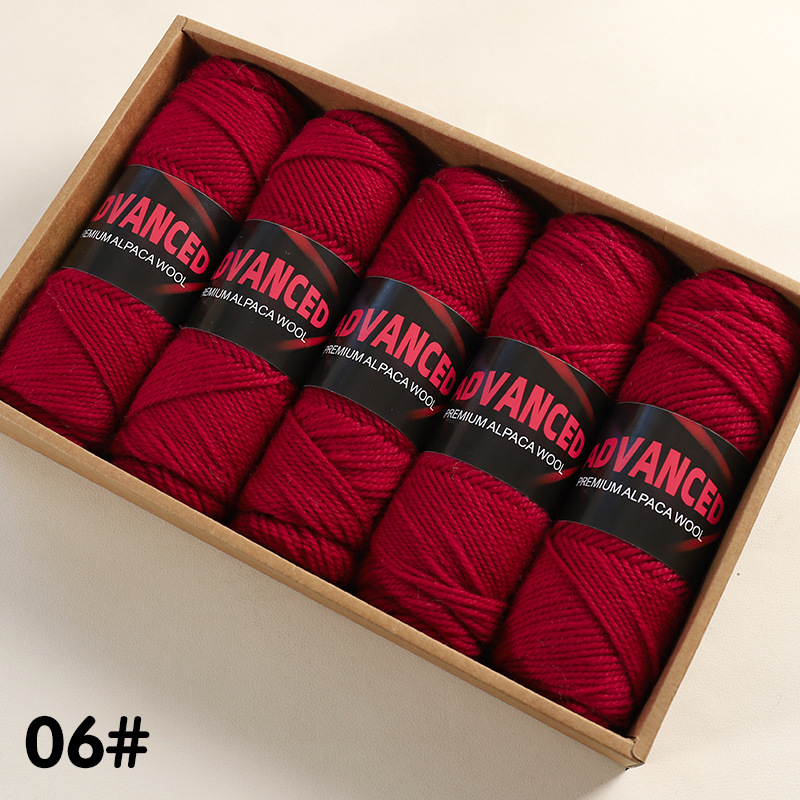 Ovillo de Lana de Alpaca Térmico para Tejido a Mano y DIY