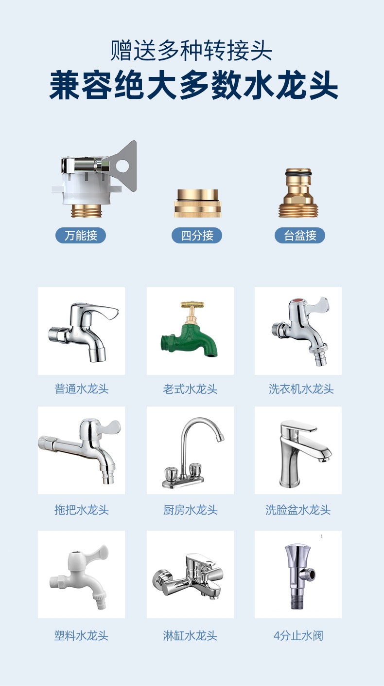 Suitable for car wash water guns, high-pressure household floor and yard cleaning, 2025 nozzle, super powerful pressure-boosting tool, retractable
