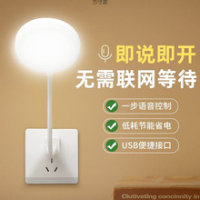 2025新款声控卧室床头夜灯硅胶灯笼造型USB即插即用简约现代夜灯