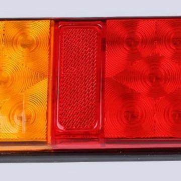 Suministro transfronterizo de voltaje amplio 10LED camión luz trasera lámpara de señal luz lateral del camión