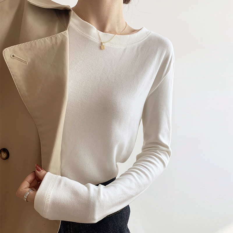 Demi-season double-sided velvet base body-friendly cotton warm white…