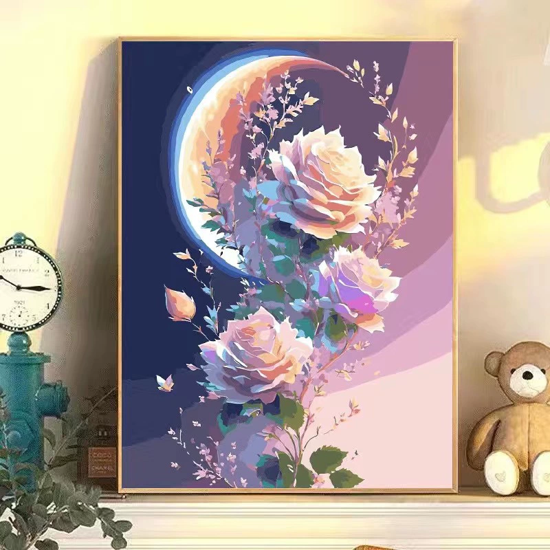 Цифровая краска для акрила в виде мультфильма, DIY, оптом