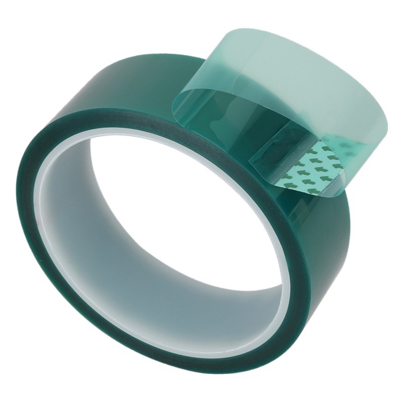 Adhesivo no residual para mascotas cinta de alta temperatura verde galvanoplastia aislamiento de pintura película protectora de silicona resistente a ácidos y álcalis adhesivo verde resistente a altas temperaturas