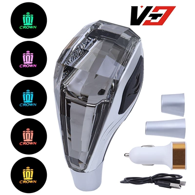 Foreign Trade Car Modification Luminous | Cab and accessories - crown-gray-crystal-glow