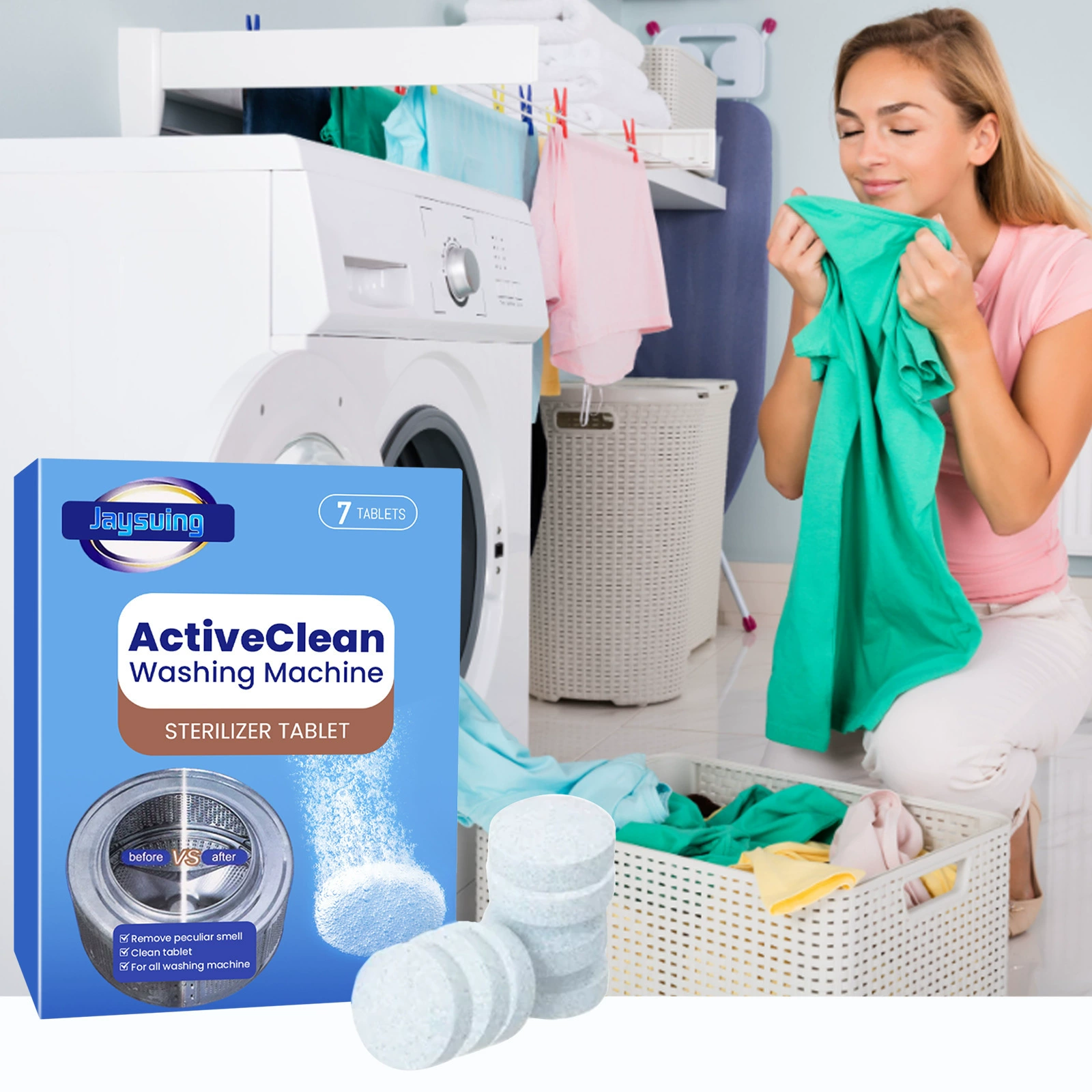 Jaysuing стиральная машина чистящие таблетки Стиральная машина слот автоматический барабан грязи очиститель чистого запаха