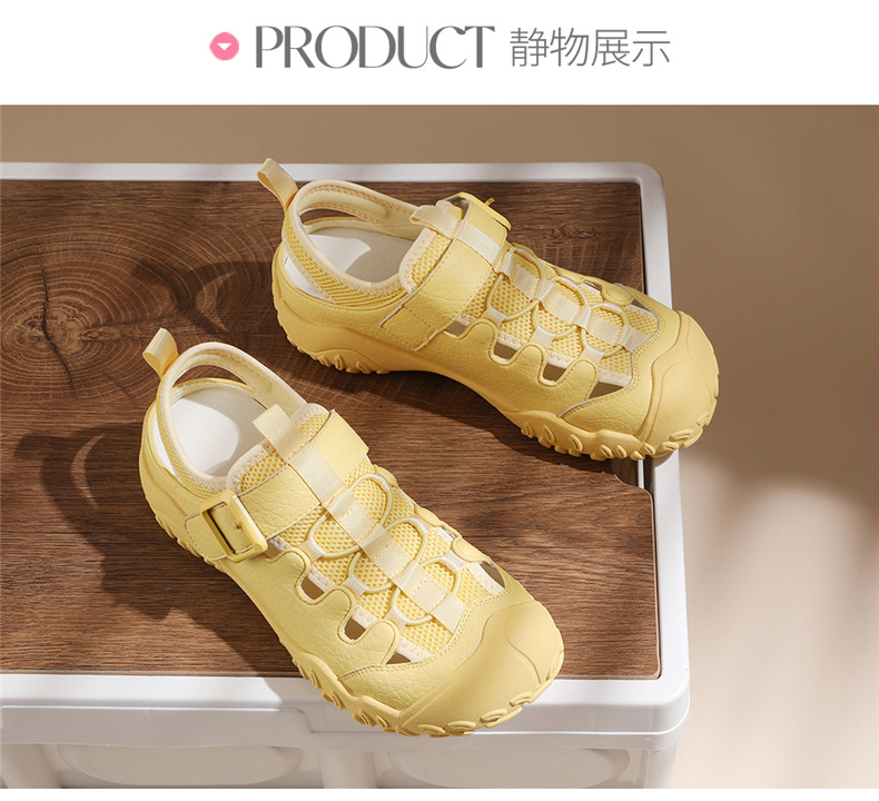 Dép sandal nữ đế dày quai dệt kiểu La Mã, gót thấp 2-5 cm — JST 7173 gót lạc đà cao 2, JST 1988 gót đen cao 3.5, JST 1988 trà sữa gót cao 3.5, JST 7189 gót vàng cao 3 chi tiết 17