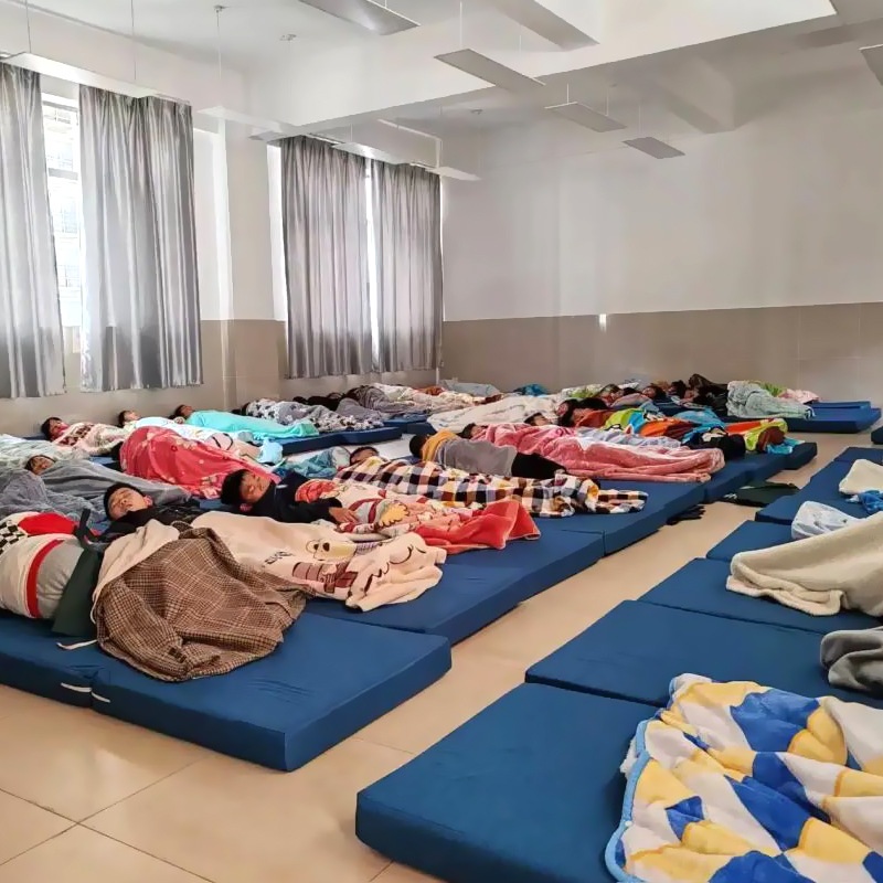 Lazy Folding Mattress Office Mattress Student Lunch Break Mattress Thickened Floor Tatami Light Brown