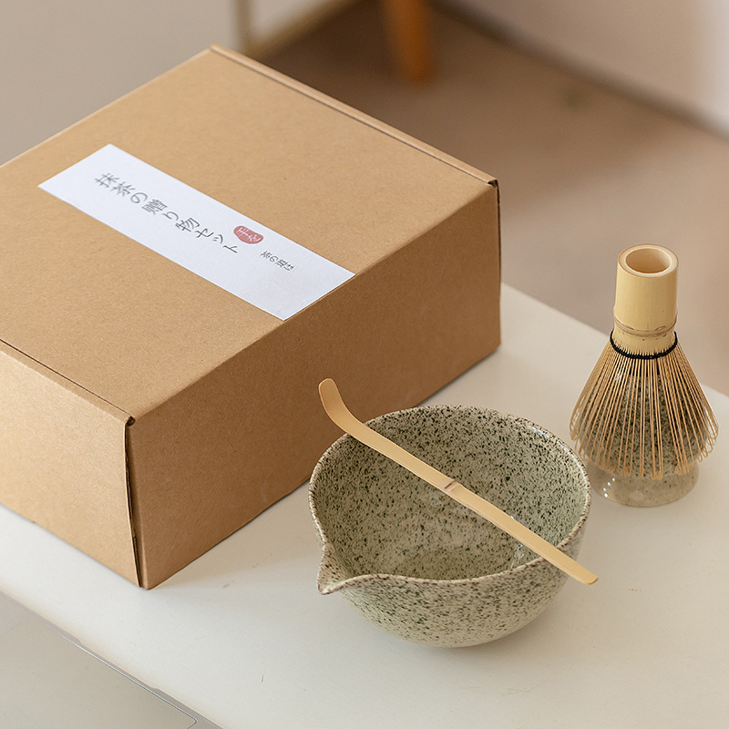 Matcha Tea Set 2 / 4 Piece Set Horno esmalte de soporte caja de regalo para proporcionar certificación europea de alimentos FCM