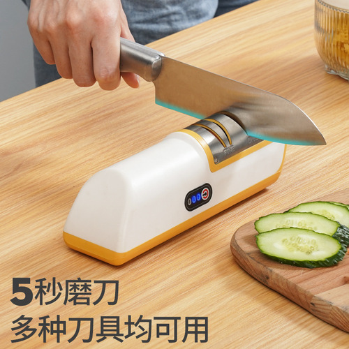 Manufacturer wholesale electric knife sharpener kitchen supplies whetstone rechargeable small fast knife sharpener