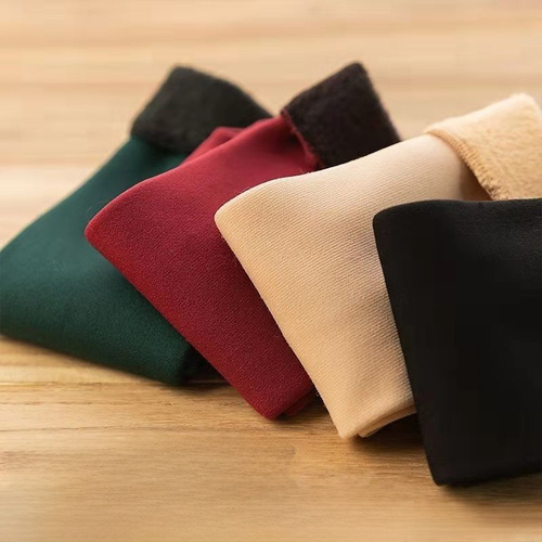 Wholesale Manufacturer Mens Mid-Calf Autumn/Winter Fleece Lined Thick Warm Straight Snow Socks Womens Solid Color Floor Socks