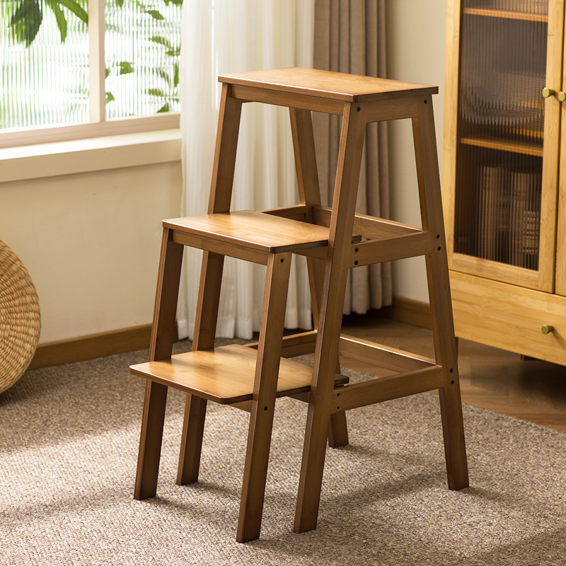 Bamboo Ladder Stool Dual-Purpose Foldable Two-Step Ladder for Home Use Multifunctional Ladder Stool Climbing Ladder Stool Stable Ladder Stool for Climbing High Places Bamboo Ladder Stool Dual-Purpose Foldable Two-Step Ladder for Home Use Multifunctional Ladder Stool Climbing Ladder Stool Stable Ladder Stool for Climbing High Places
