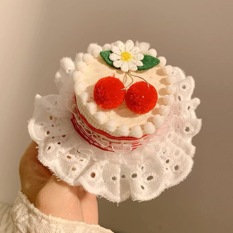 小女孩生日帽子皇冠发箍女童樱桃蛋糕头箍儿童公主风网红洋气头饰|undefined