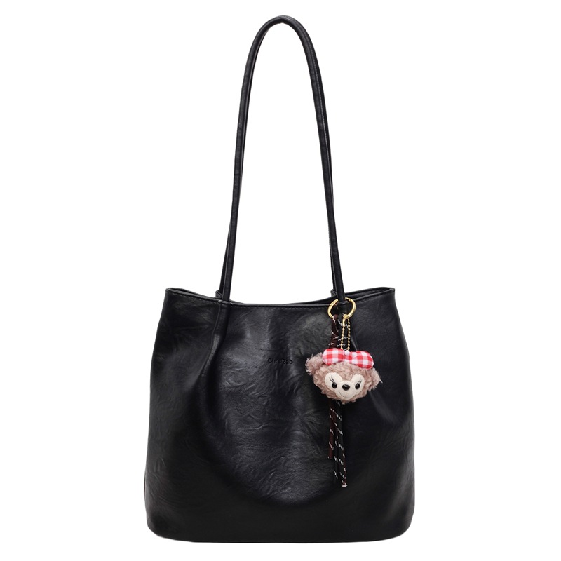 Bolsas de cubo de moda retro transfronterizas mujeres otoño / invierno 2025, nuevas bolsas de moda, bolsas de brazo, bolsas de hombro de viaje coreanas