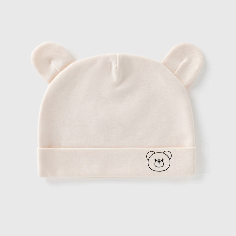 ベビー帽子新生児二重層胎児キャップ 0-3 ヶ月純綿タイプ A 骨なし四季帽子男性と女性の赤ちゃん満月帽子