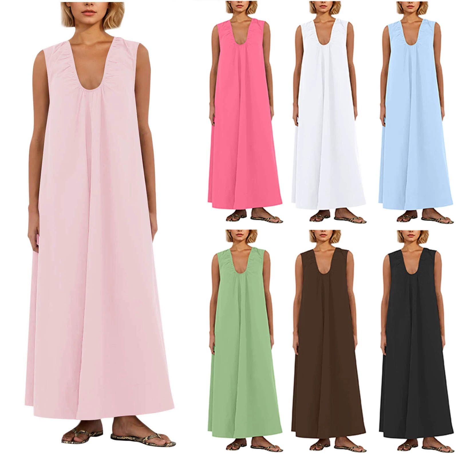 Скандинавский нишевый VC новый жилет для женщин весна-лето 2025, широкие бретели, плиссированный V-образный вырез, безрукавный пуловер, белое платье