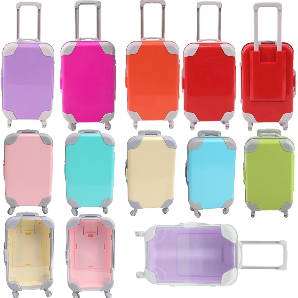 18inch American Girl Doll Toy Travel Case Multi-Capacity Password Lock Box Doll Toy Accessories