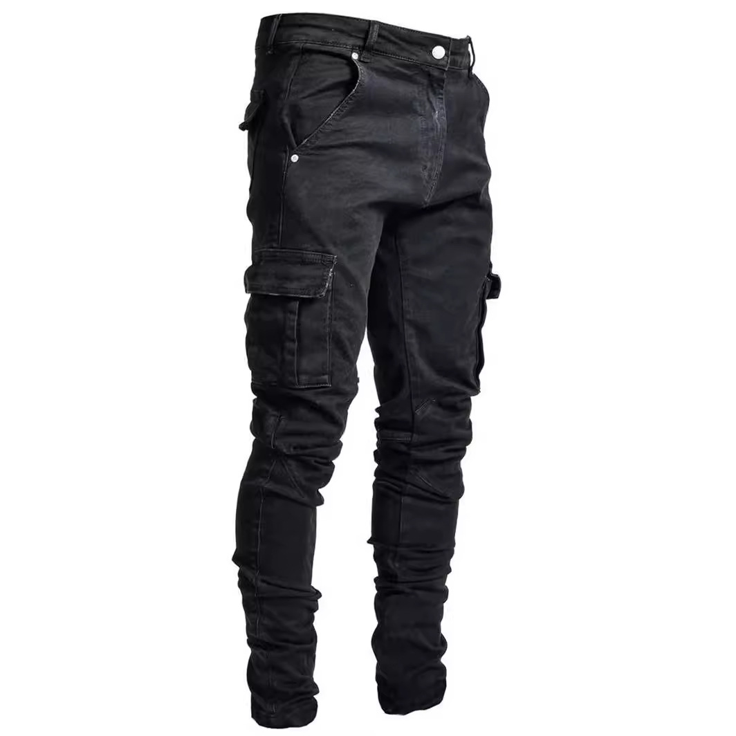 Neue europäische und amerikanische Cross-Border-Seitentaschen-Slim-Fit-Skinny-Jeans für Herren, einteilig, Dropshipping_voghion.com