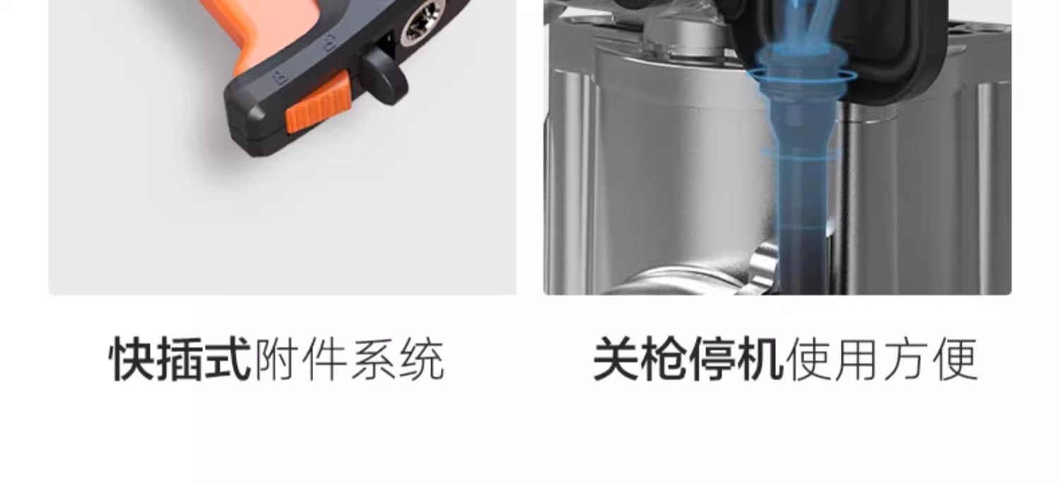 Yili 4420/21/22 Car Washing Machine for Home Use, High-Pressure, High-Power Car Wash and Floor Cleaning Water Gun Pump, Sensor Version, Smart