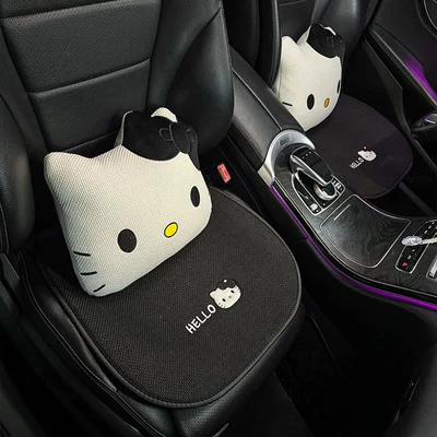cushion, universal for all seasons, Seat cushion, seat cover - black-and-white-kt-square-mat-x2-pillow-x2