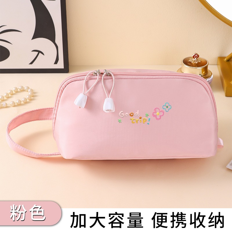 记忆布枕头化妆包旅行手提洗漱包大容量化妆品收纳包袋可定制LOGO